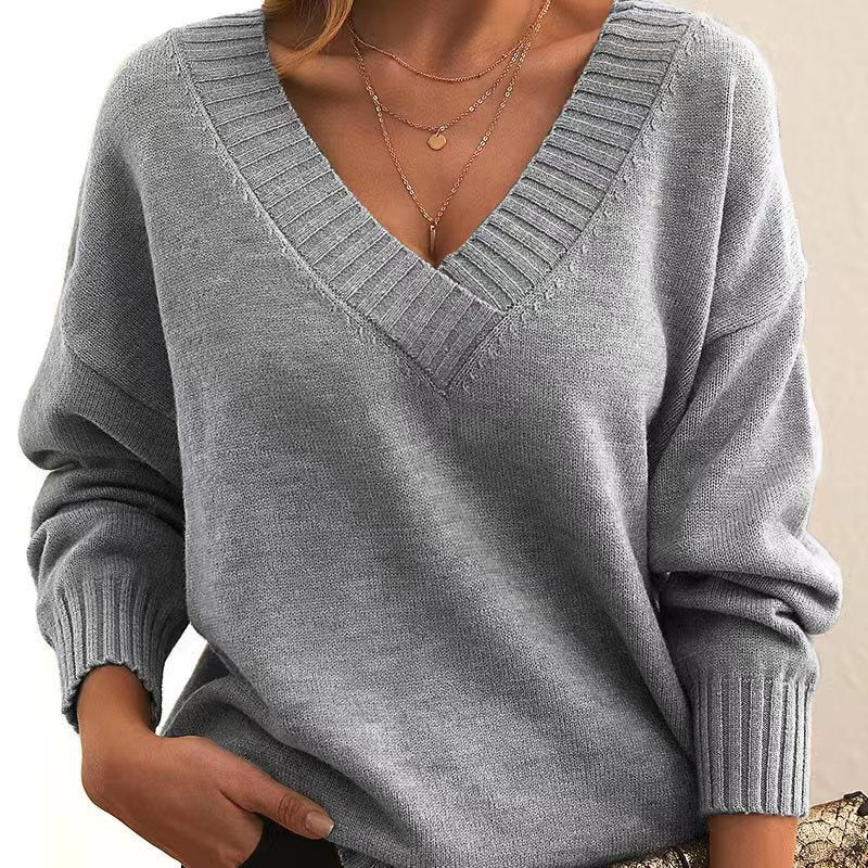 Aeliana - Ribbed neck sweater 