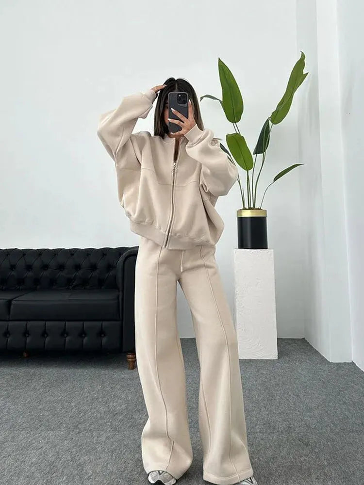 VIRAL TRACKSUIT - BOMBER & HIGH WAIST PANTS