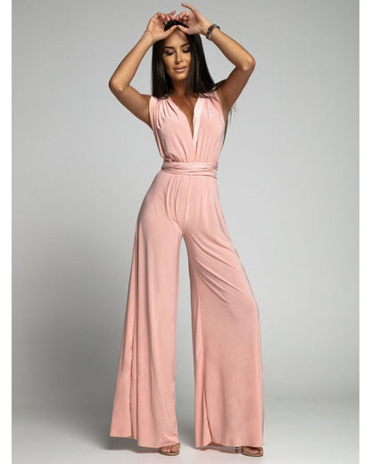 FlairFashion - Lässiger Jumpsuit mit V-Ausschnitt