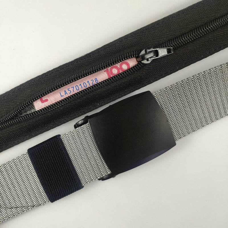 HiddenjaBelt - Belt w/ Hidden Zipper Pouch