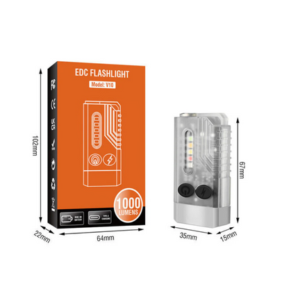 EDC Zaklamp - 1000 LM - UV