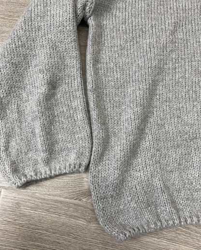 Maud - Baggy Plain Sweater with High Neckline