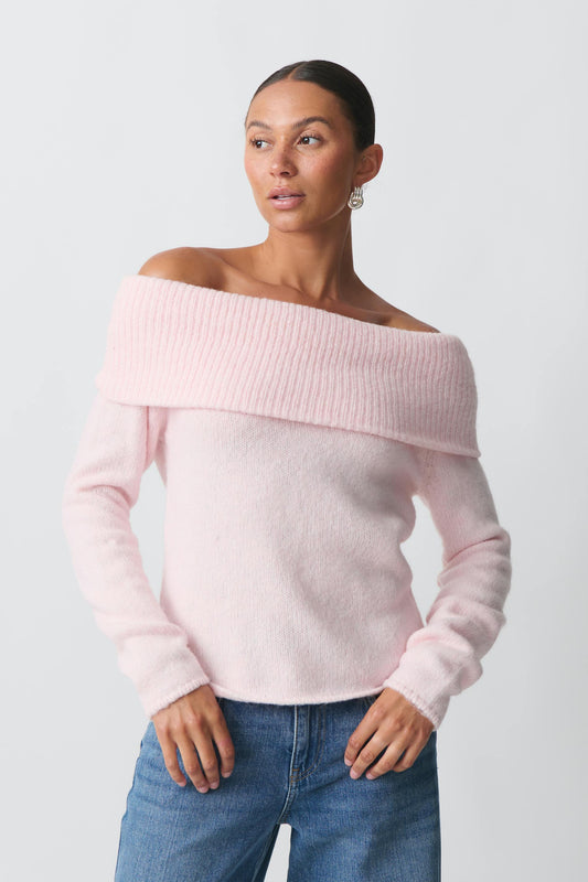 Stephanie - Off Shoulder Comfort Sweater