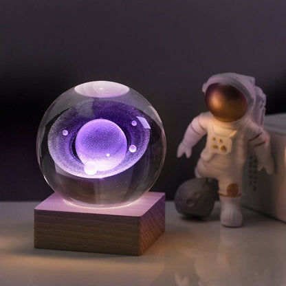 Galaxy Crystal Sphere™ | 3D Galaxy LED Night Lamp 