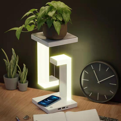 LEVITAS | Wireless Rechargeable Floating Table Lamp | Modern Minimalist | Magical Design 