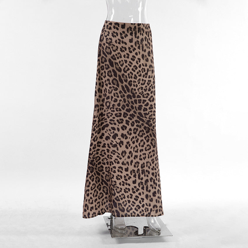 Leopandra™ - Stylish Leopard Print Maxi Skirt