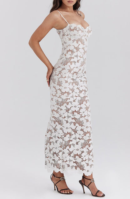 Ralyna™ - Pearl Blossom Maxi Dress