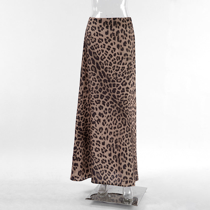 Leopandra™ - Stylish Leopard Print Maxi Skirt