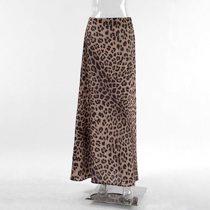 Leopandra™ - Stylish Leopard Print Maxi Skirt