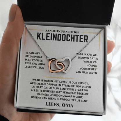 Aan Mijn Kleindochter - Harten Ketting - Liefs Oma