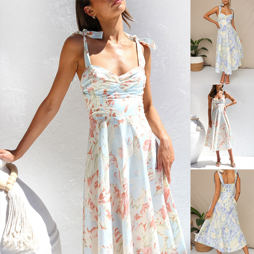 Soria™ - Fashionable floral midi dress