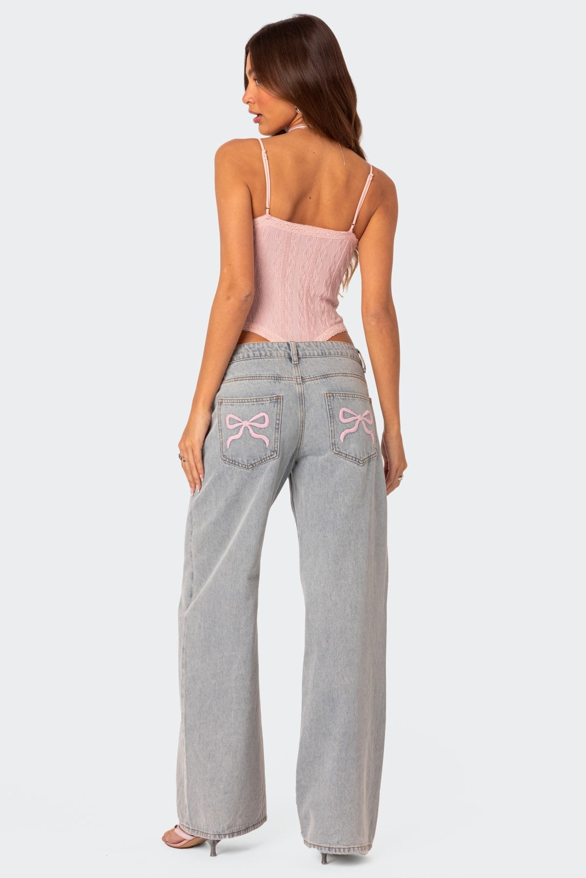 Lilly™ - Bow Pocket Relaxed Jeans