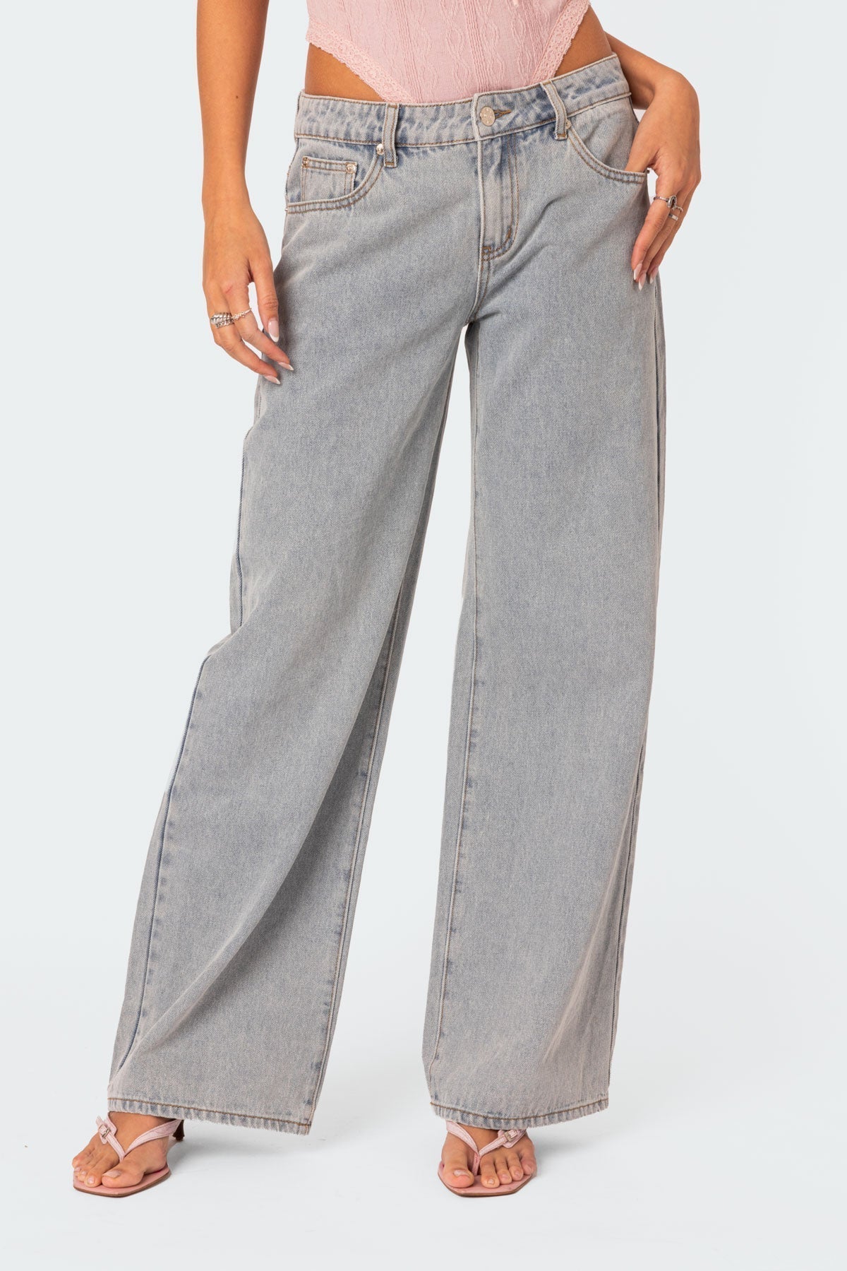 Lilly™ - Bow Pocket Relaxed Jeans