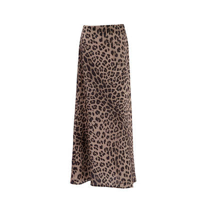 Leopandra™ - Stylish Leopard Print Maxi Skirt