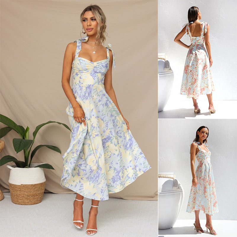 Soria™ - Fashionable floral midi dress