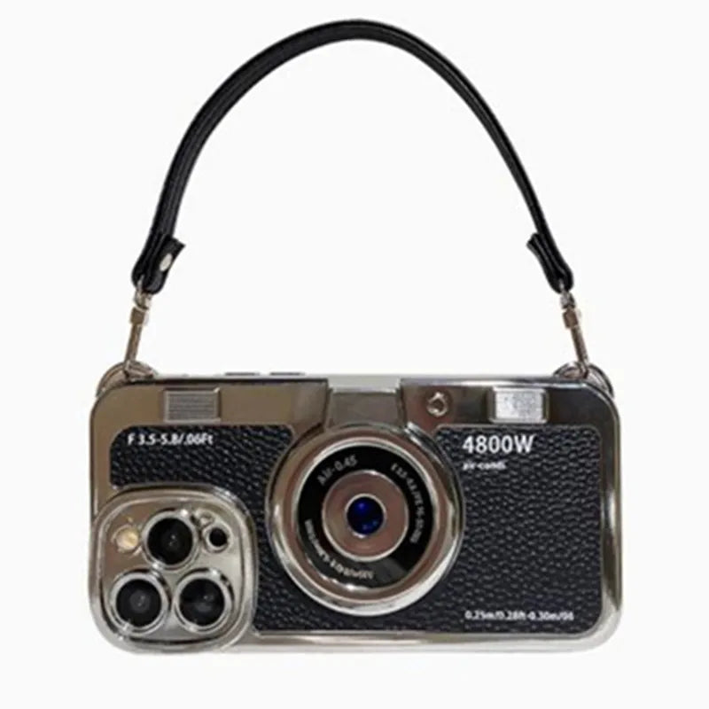 RetroLens™ - iPhone Camera Soft Case with Crossbody Strap