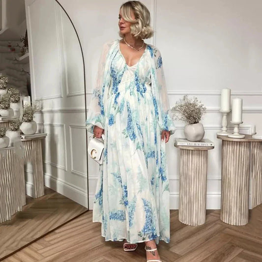 Melaya™ - Blue Ocean Maxi Dress