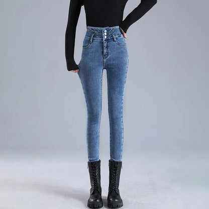 Jill - Fleece Winter Jeans 