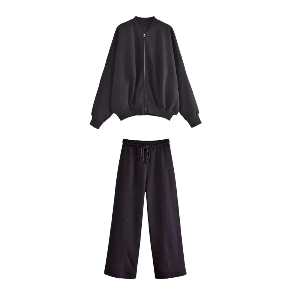 VIRAL TRACKSUIT - BOMBER & HIGH WAIST PANTS