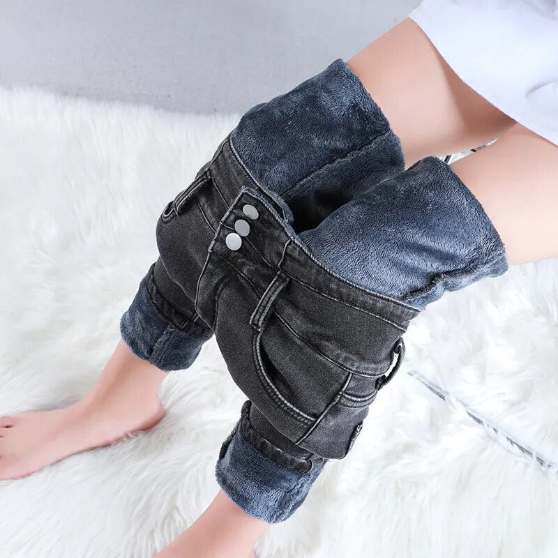 Jill - Fleece Winter Jeans 