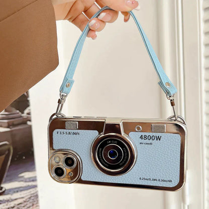 RetroLens™ - iPhone Camera Soft Case with Crossbody Strap