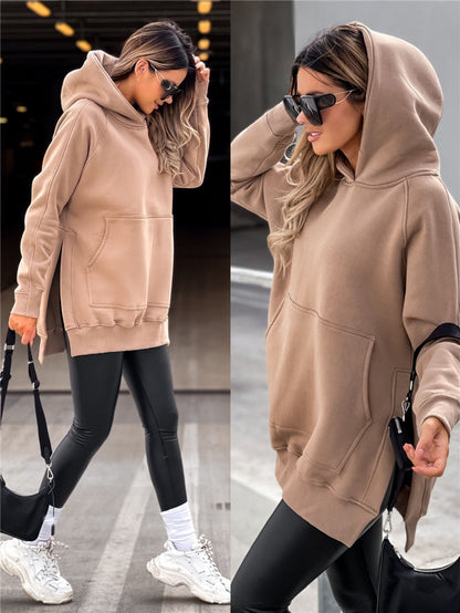 CozyChic™ | Hoodiekleid Herbst