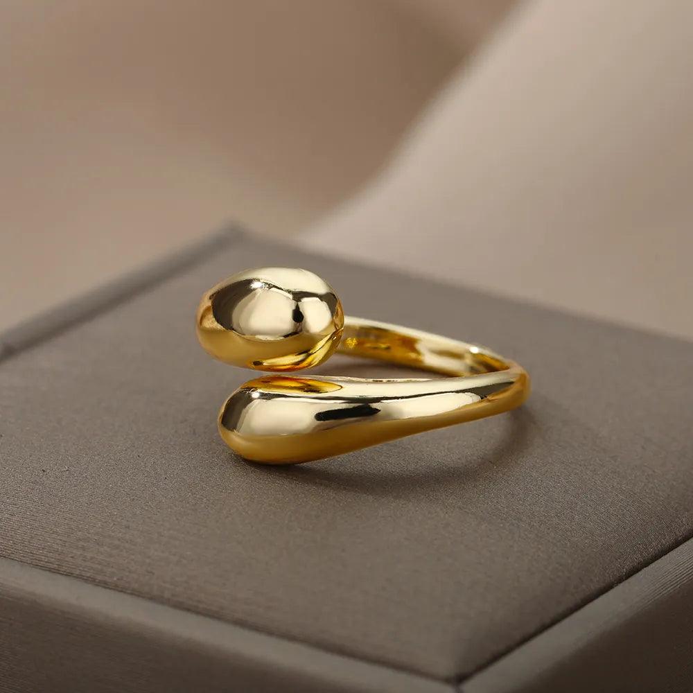 AMY™ | Open Gold Ring 