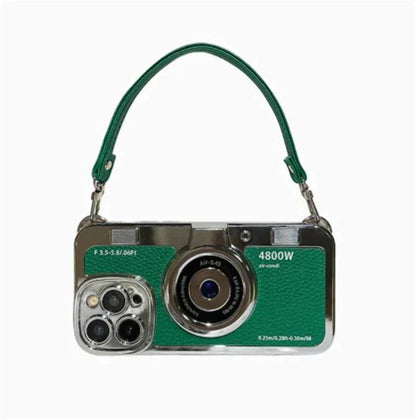 RetroLens™ - iPhone Camera Soft Case with Crossbody Strap