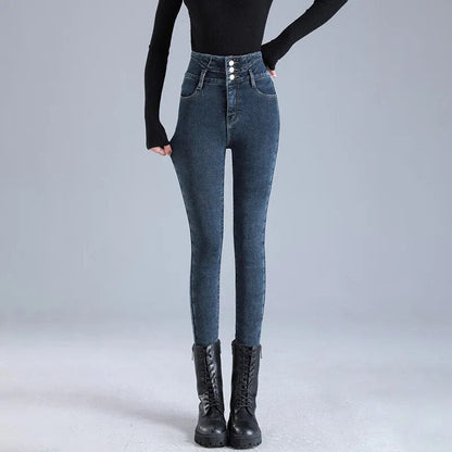 Jill - Fleece Winter Jeans 