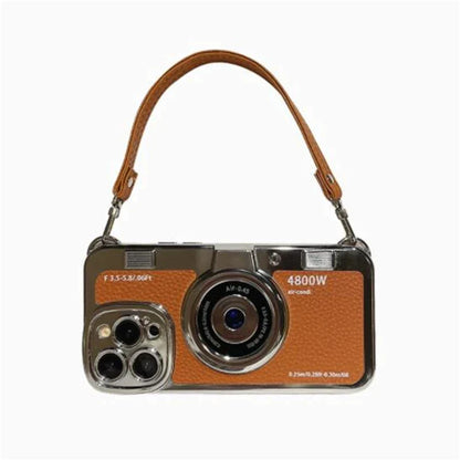 RetroLens™ - iPhone Camera Soft Case with Crossbody Strap