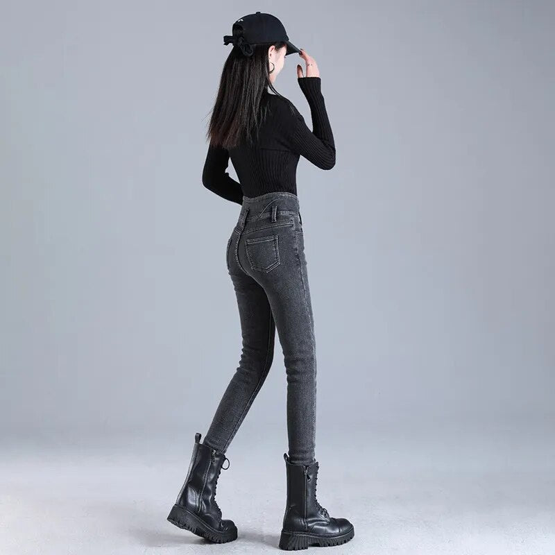 Jill - Fleece Winter Jeans 