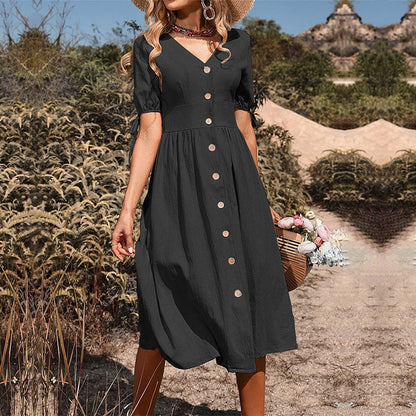 Magaretia™ - elegant dress with buttons