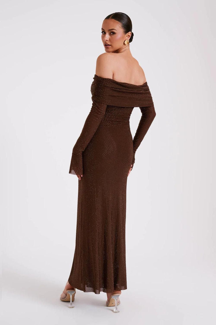 Aurora | Off Shoulder Maxi Jurk