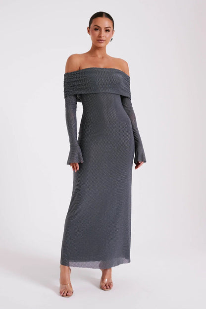 Aurora | Off Shoulder Maxi Jurk