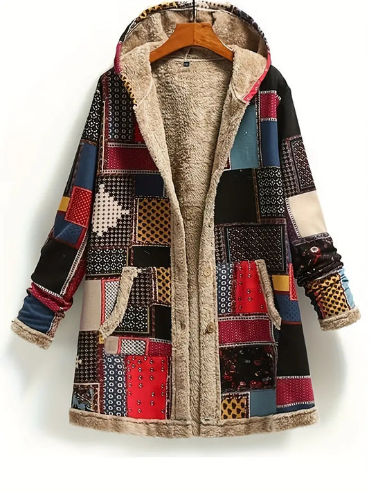 Retro-Jacke mit Kapuze 