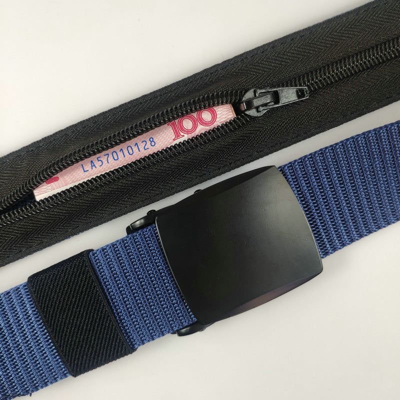 HiddenjaBelt - Belt w/ Hidden Zipper Pouch