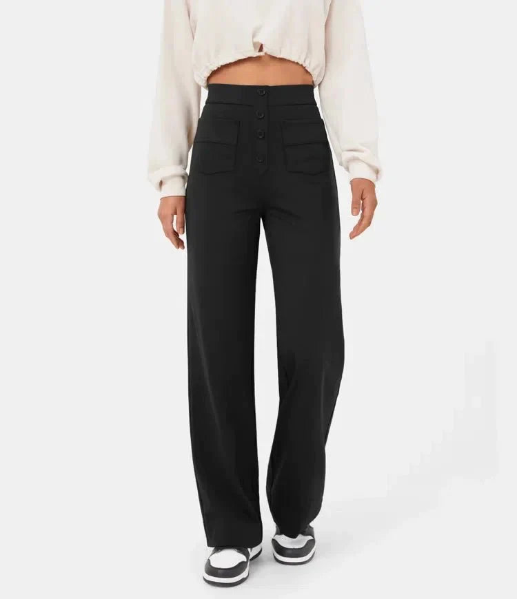 Grinta™ | High-waisted elastic casual pants 