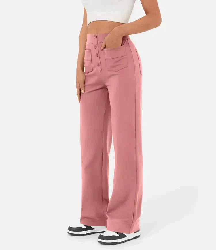 Grinta™ | High-waisted elastic casual pants 