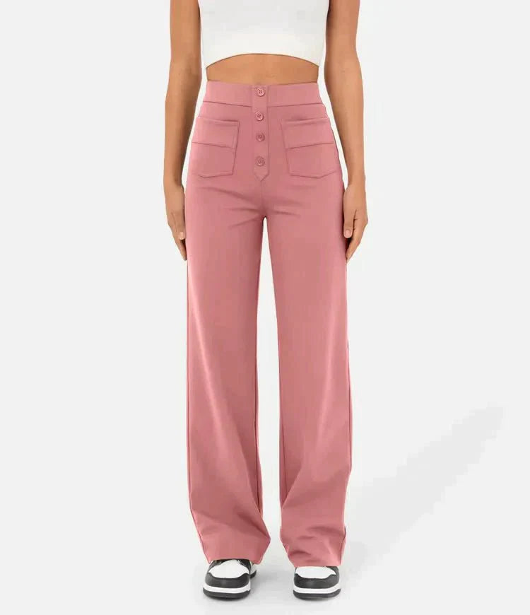 Grinta™ | High-waisted elastic casual pants 