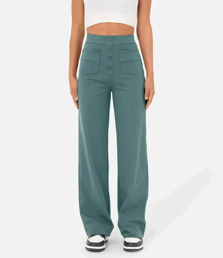 Grinta™ | High-waisted elastic casual pants 