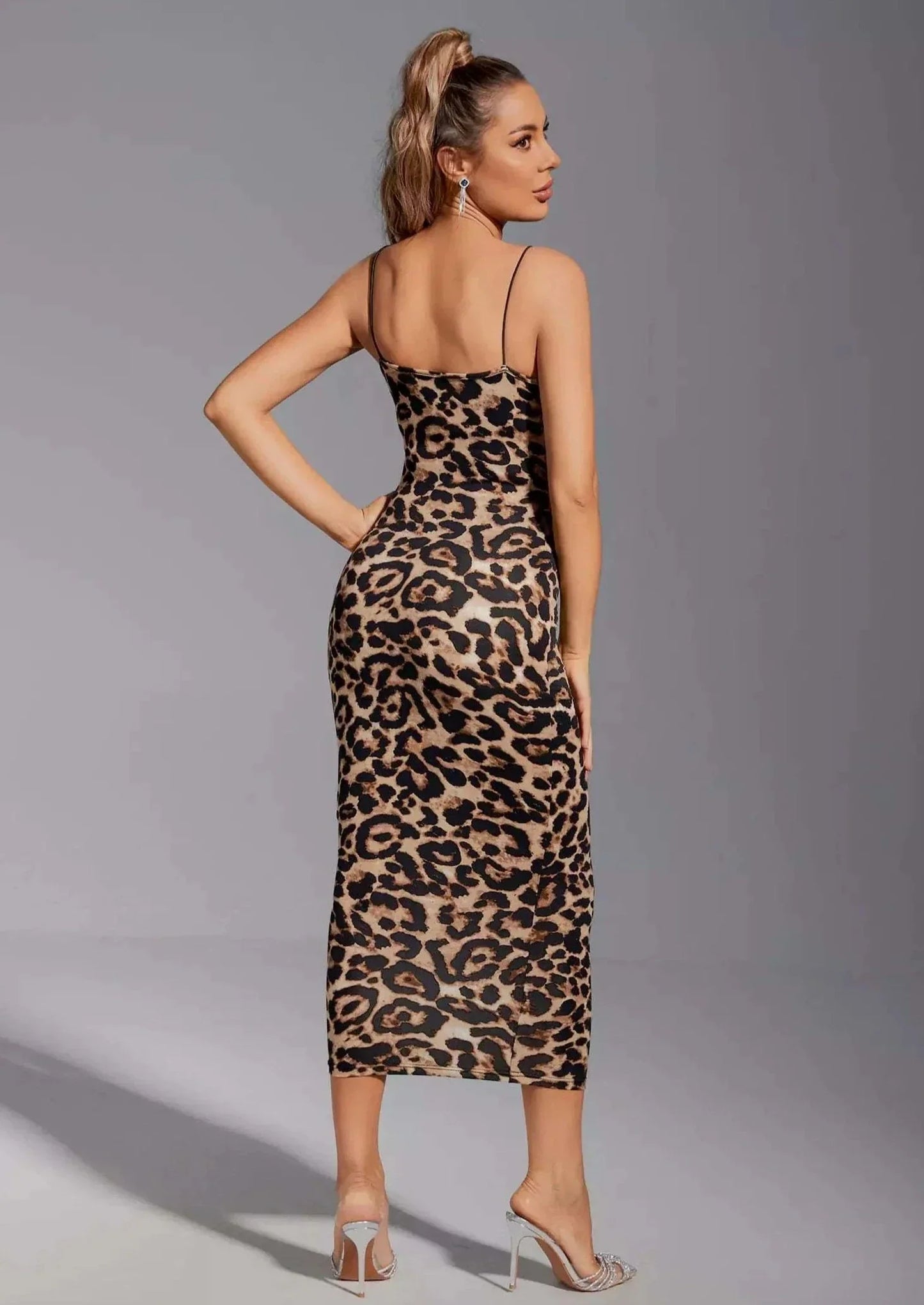 Leodressy™ - Leopard Print Midi Dress